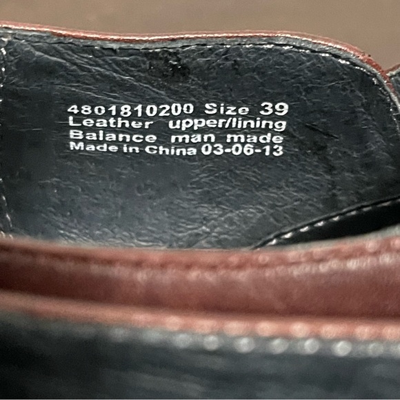 Dansko Tandy Low Heel Clogs Leather Maroon Mary Jane Comfort Womens Euro 39 - Picture 6 of 9